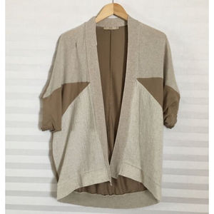 Zara Cardigan Womens Size M Short Sleeve Open Front Layer Topper